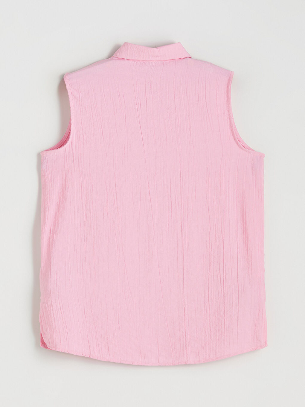 Pembe Müslin Kadın Gömlek-5