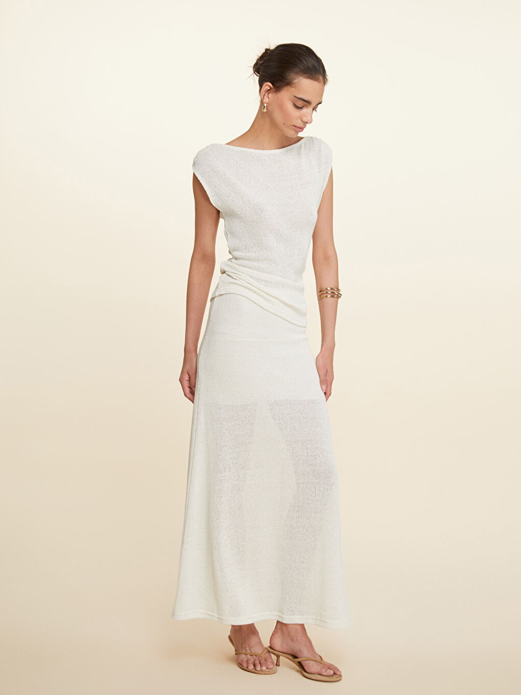Woman ECRU Skirt -S5ND88Z8-R9J