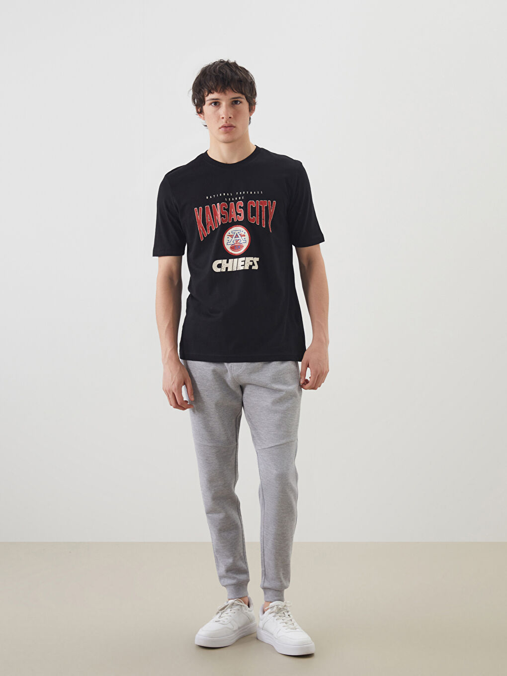 XSIDE Crew Neck Printed Jersey Men's T-Shirt -S5ND94Z8-CVL