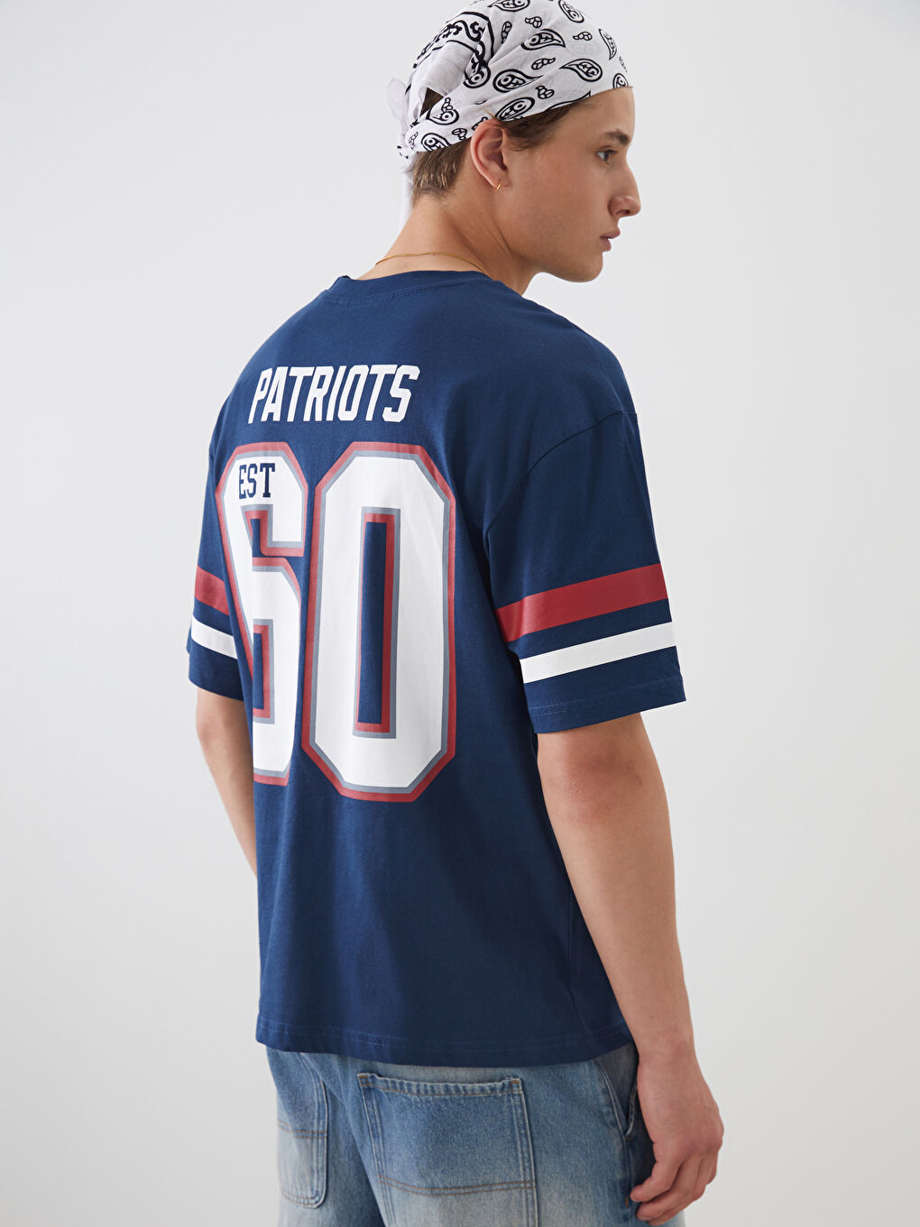 XSIDE Crew Neck Printed Jersey Men's T-Shirt -S5ND95Z8-VFC