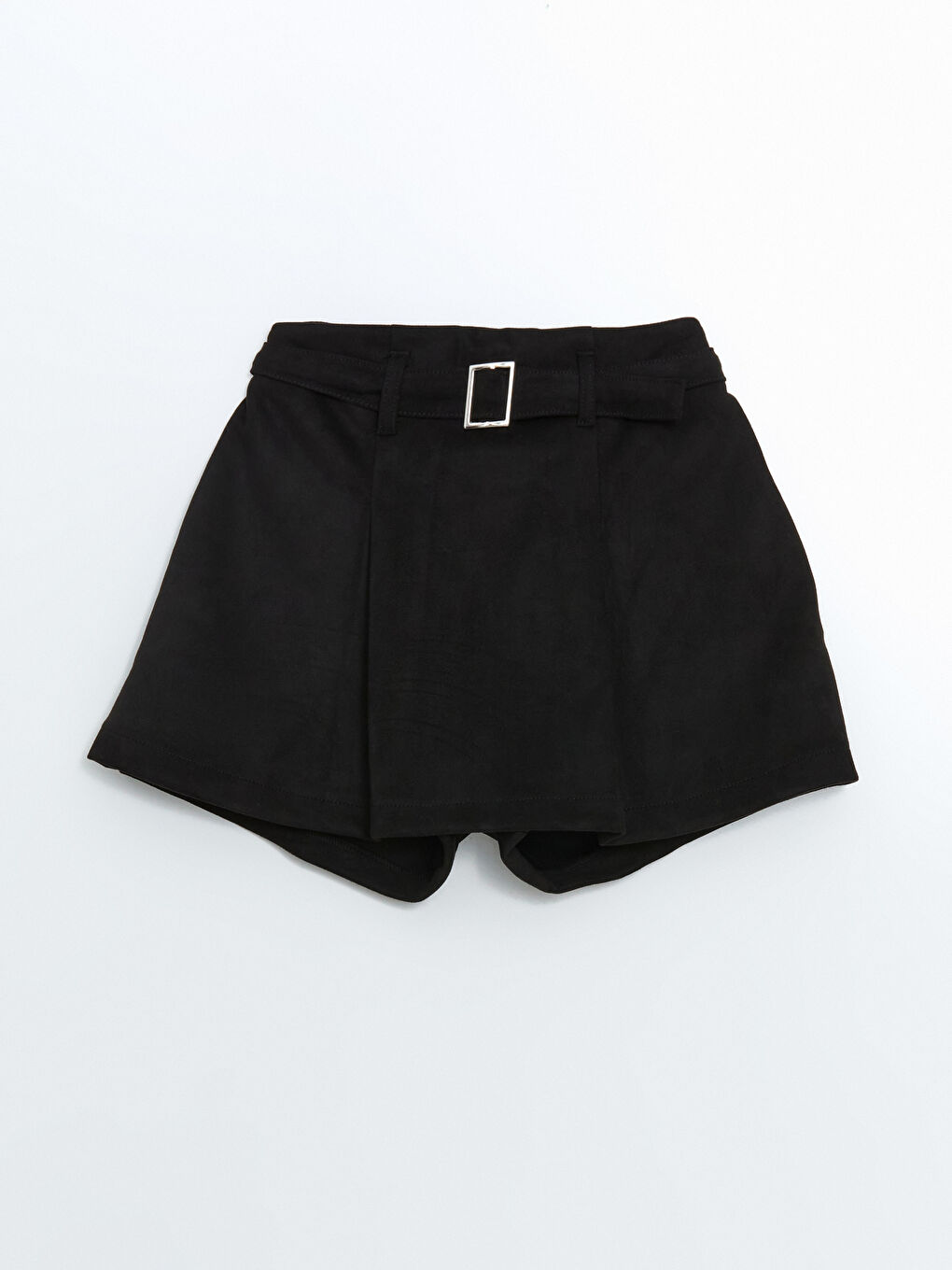 Siyah Beli Lastikli Kız Çocuk Şort Etek-2