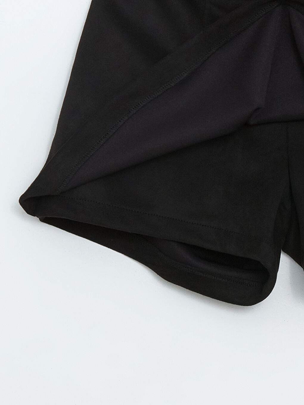 Siyah Beli Lastikli Kız Çocuk Şort Etek-3