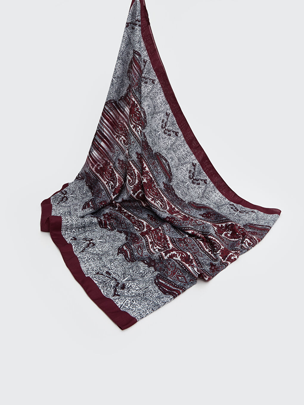 LCW ACCESSORIES Bordo Desenli Kadın Şal
