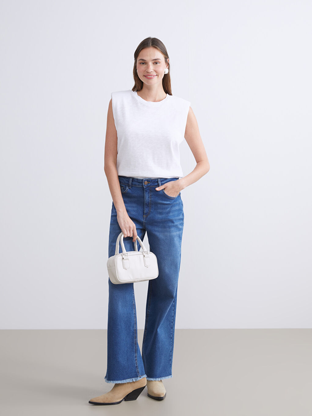 حقيبة كتف نساء مع حزام قابل للإزالة-1