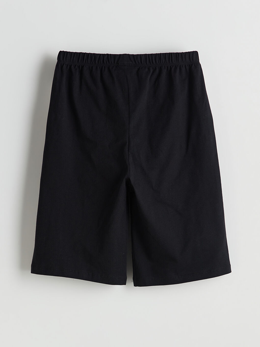 Siyah Beli Lastikli Erkek Çocuk Pijama Şort-1