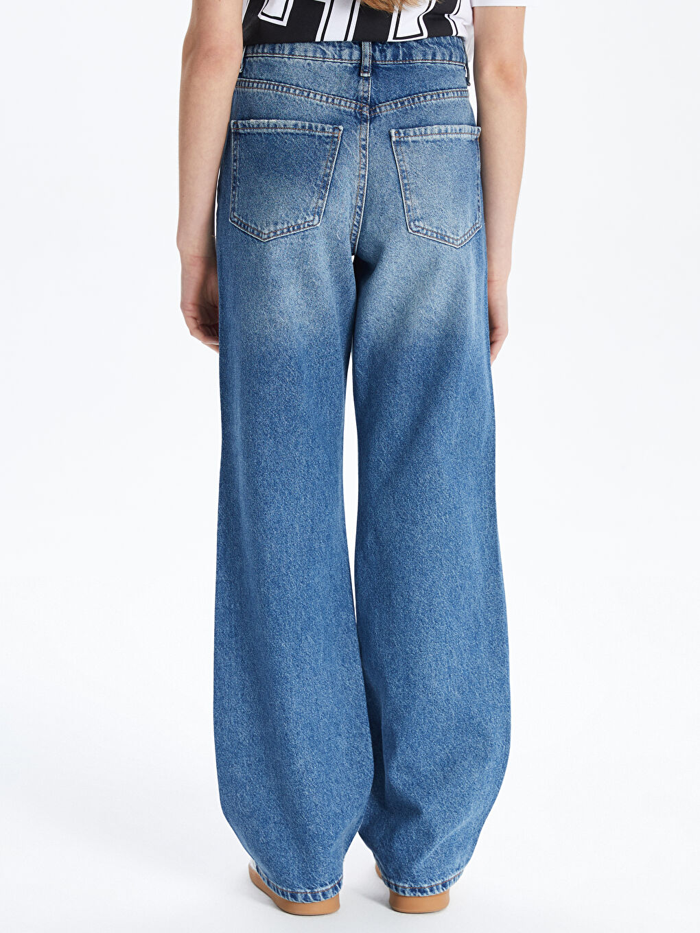 İndigo Straight Fit Kadın Jean Pantolon-3