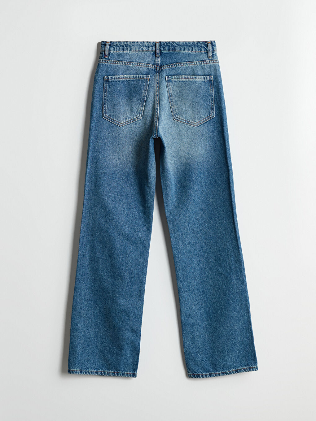 İndigo Straight Fit Kadın Jean Pantolon-5