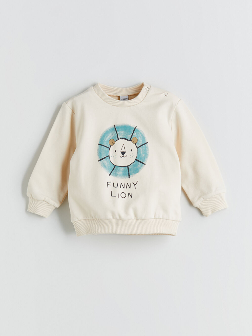 Crew Neck Printed Baby Boys' Sweatshirt and Tracksuit Bottom 2 Pack-1