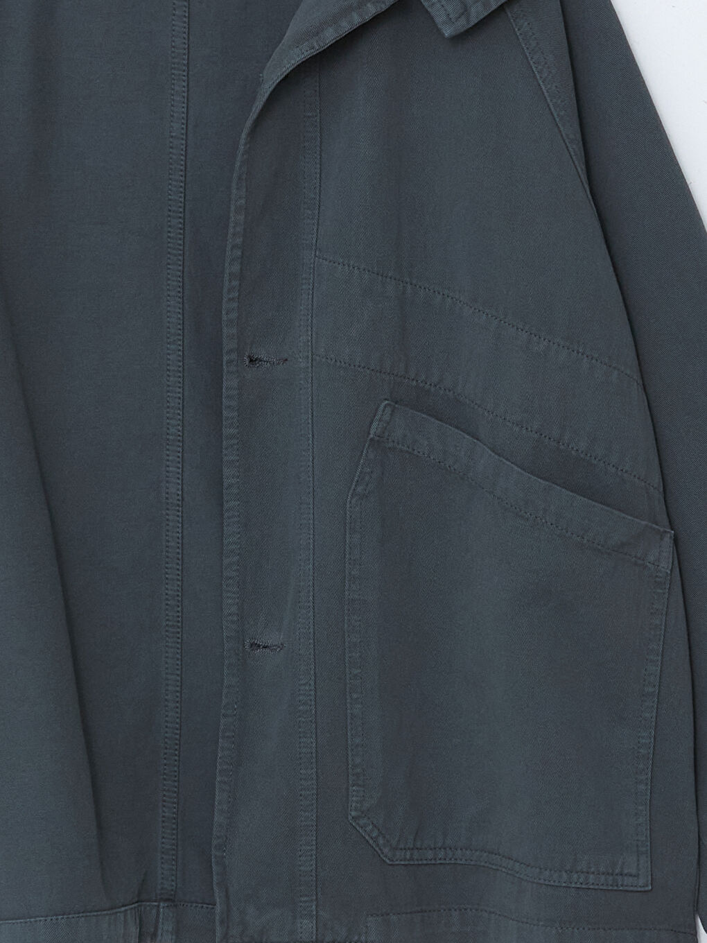 Yeşil Rahat Kalıp Uzun Kollu Erkek Gömlek Ceket-6