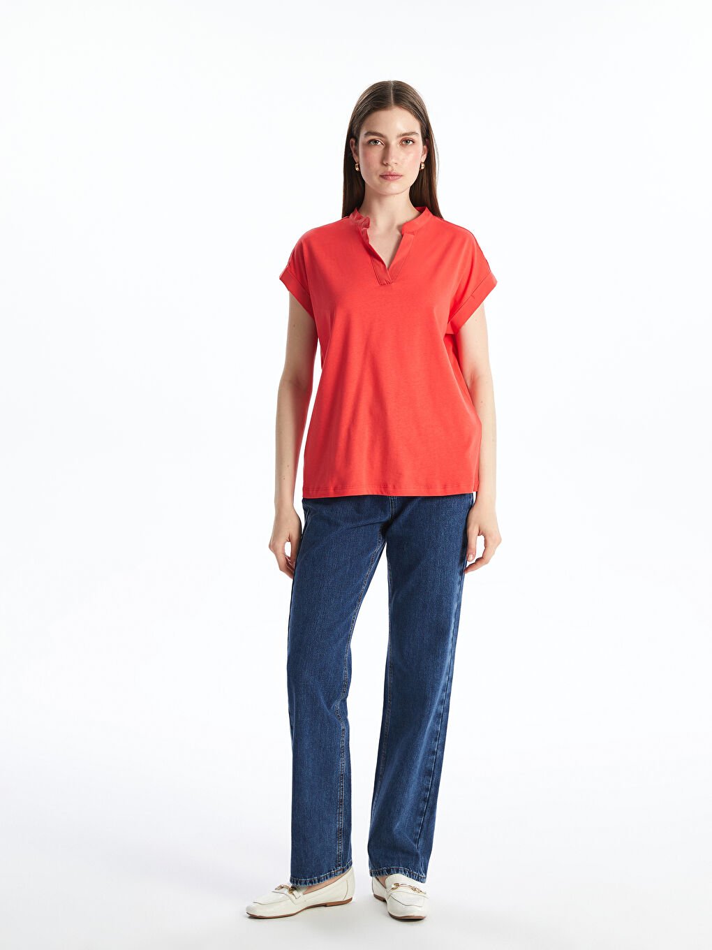 Woman RED Blouse -S5NF65Z8-H1B