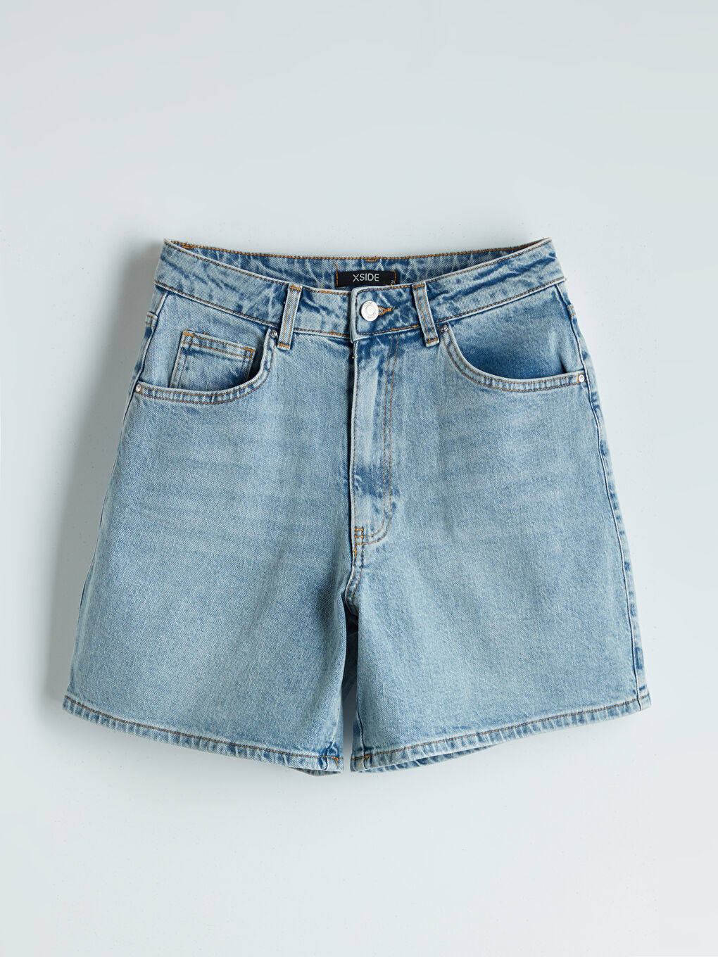 High Waist Mom Fit Women's Jean Shorts -S5NF74Z8-VYD