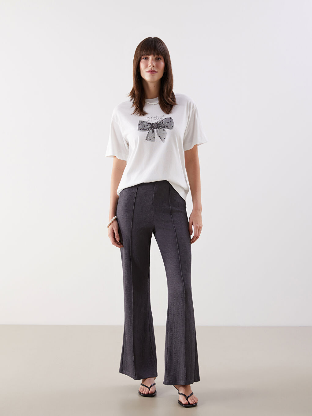 Crew Neck Printed Women's T-shirt -S5NF76Z8-R9J