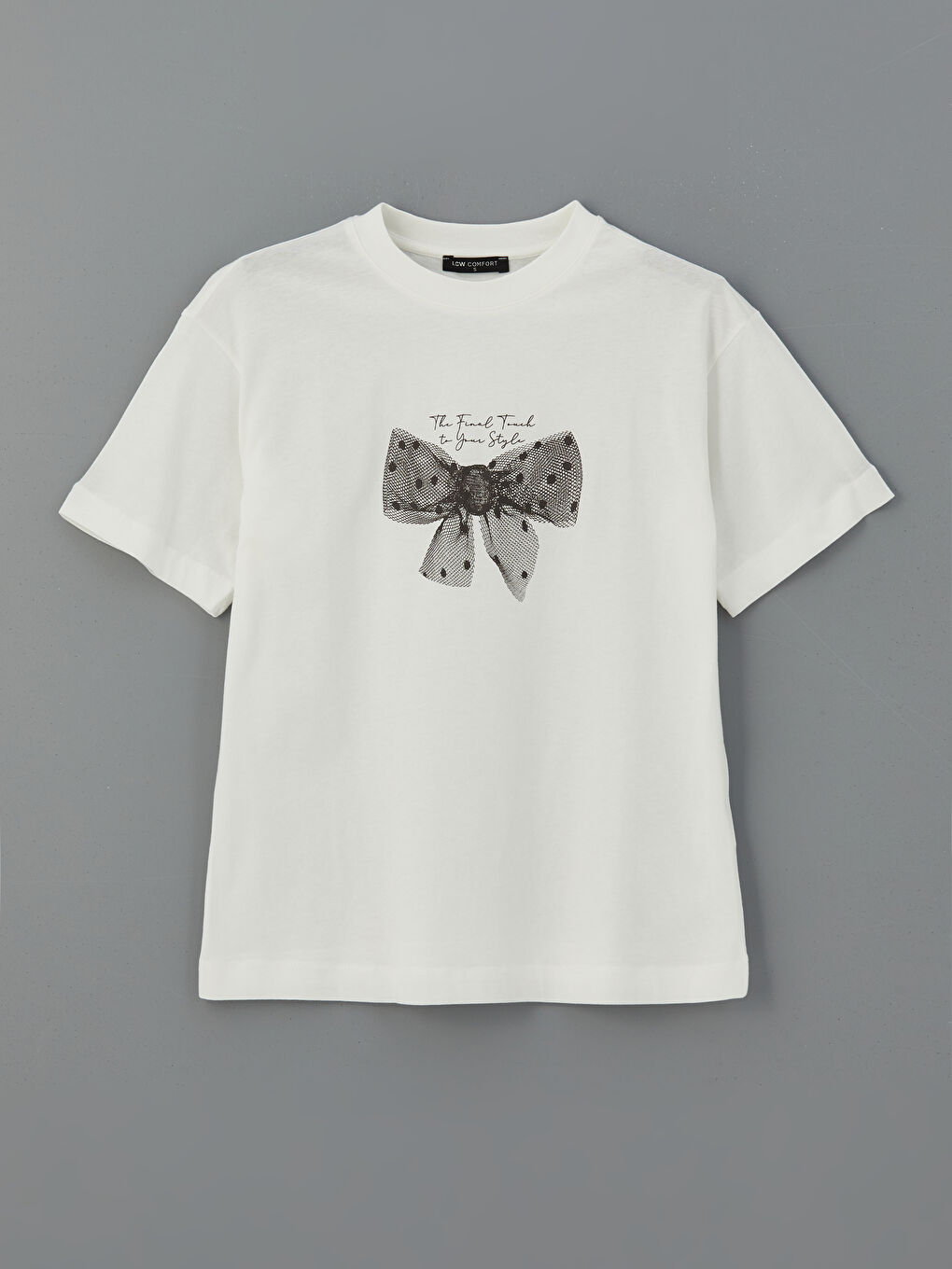 Crew Neck Printed Women's T-shirt -S5NF76Z8-R9J