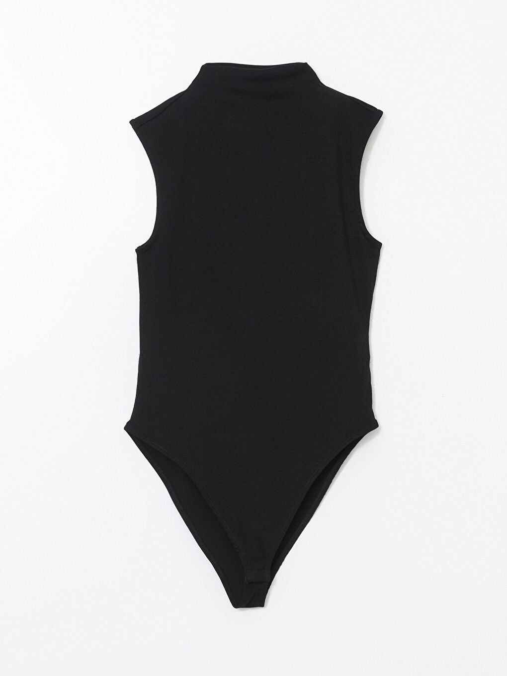 LCW Vision Siyah Dik Yaka Kadın Bodysuit - 4