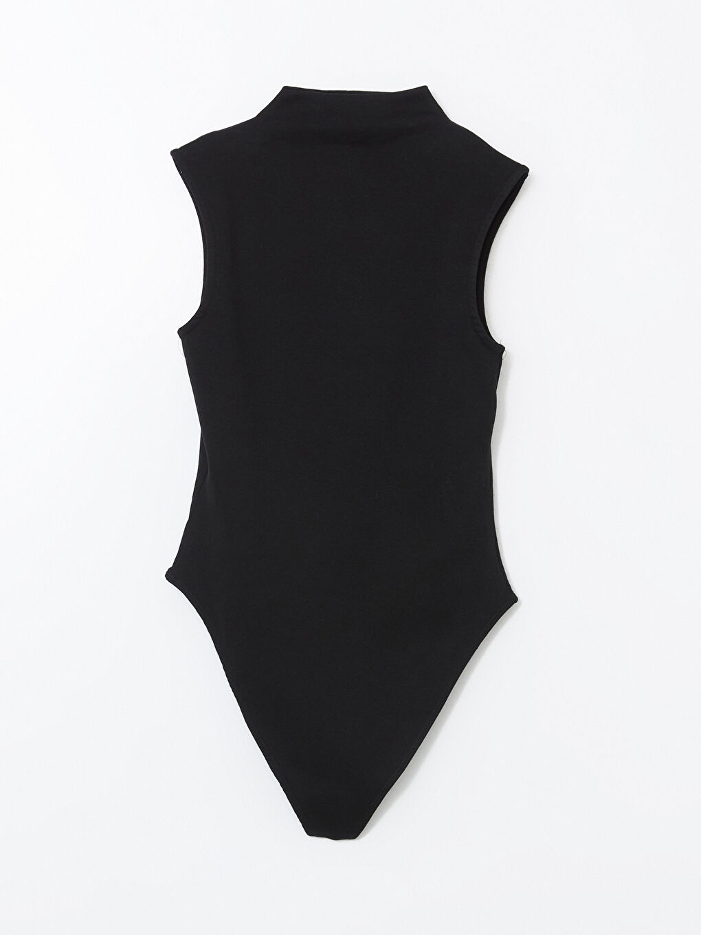 LCW Vision Siyah Dik Yaka Kadın Bodysuit - 5