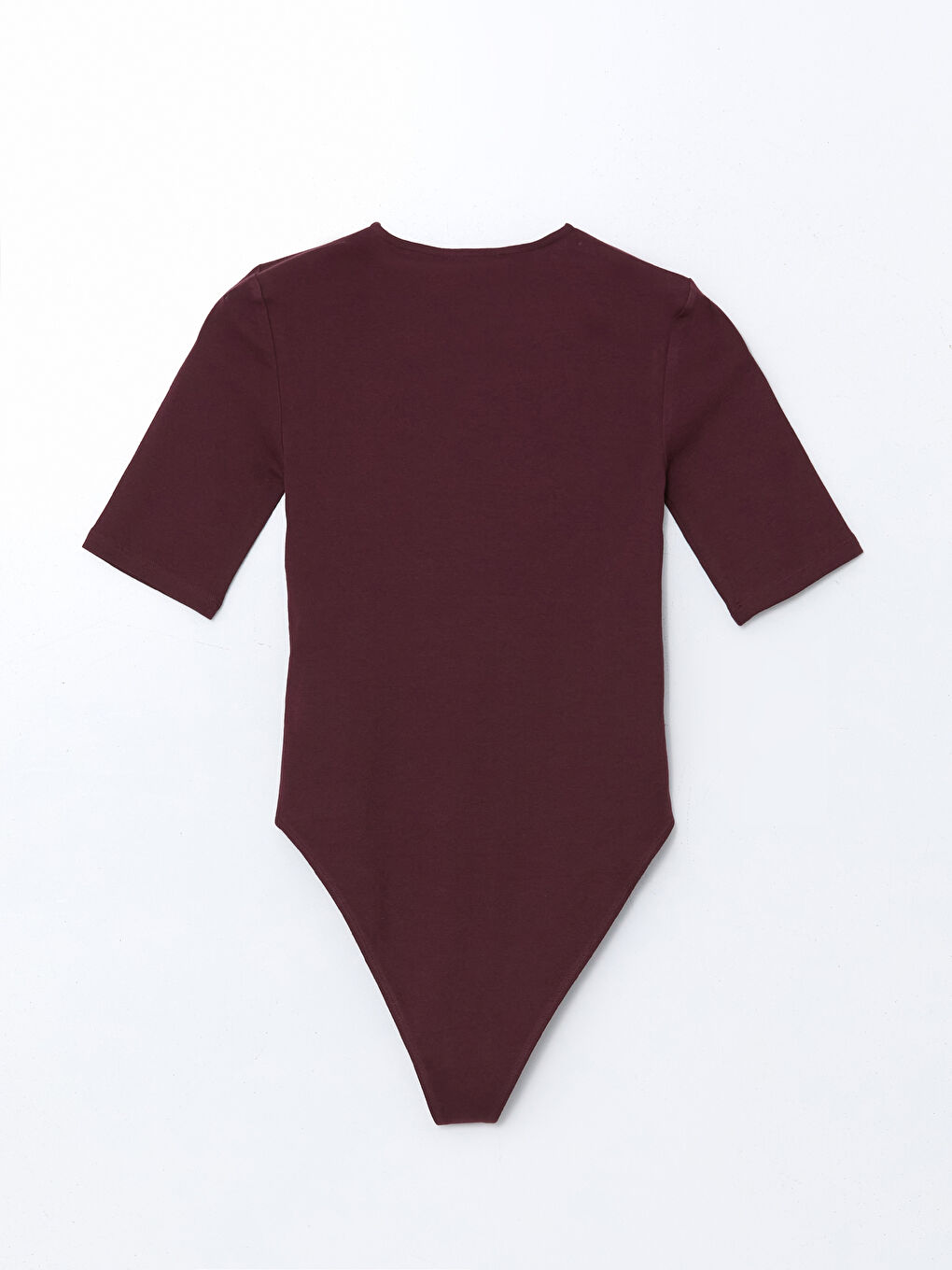 Mürdüm Bisiklet Yaka Kadın Bodysuit-5