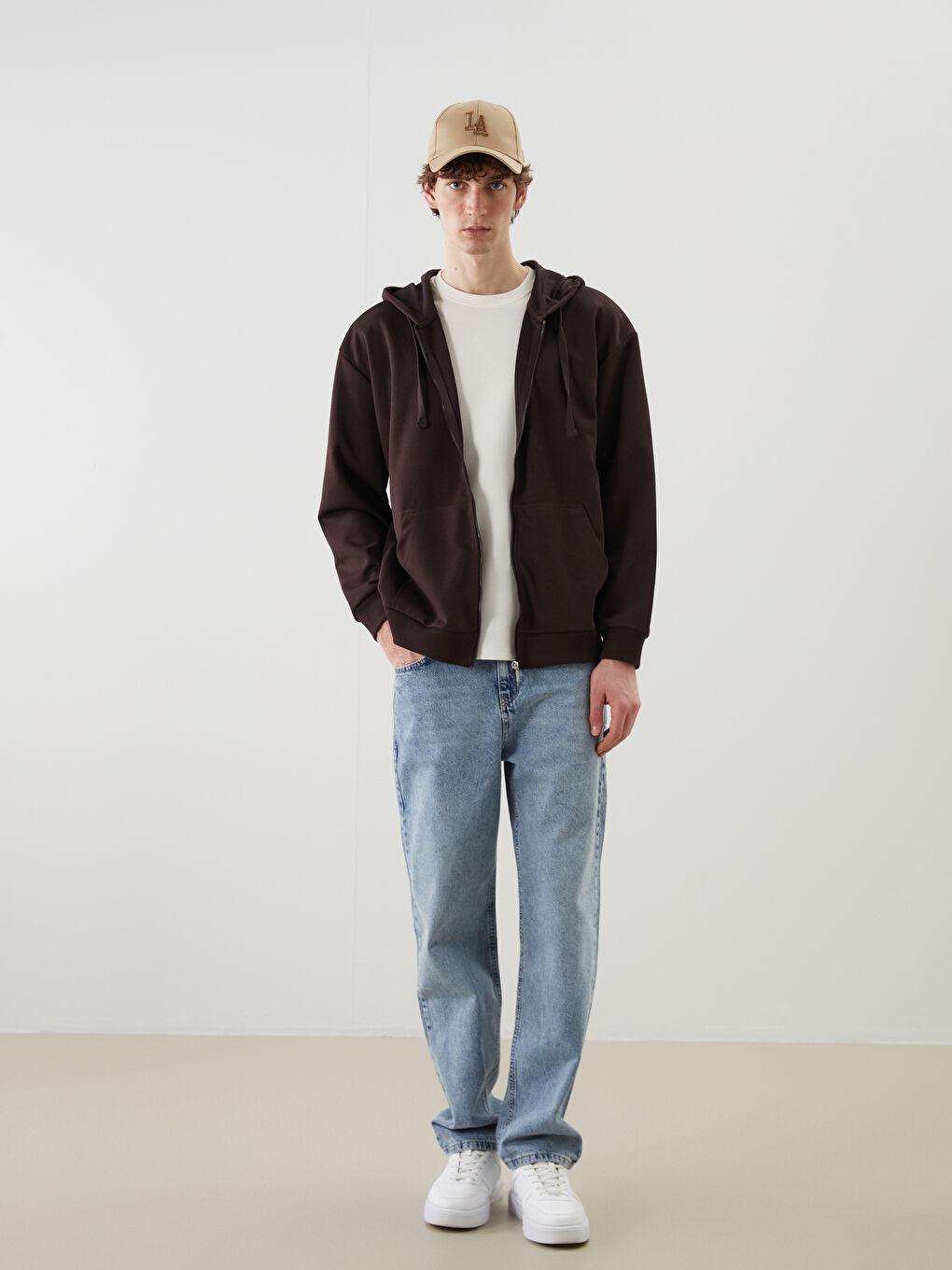 Hooded Long Sleeve Zipper Men's Sweatshirt -S5NG61Z8-ZJ8