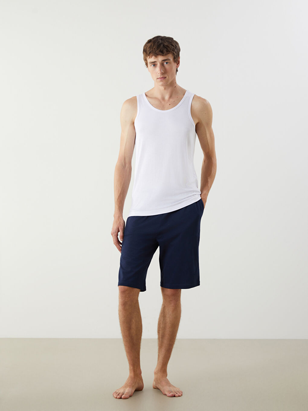 U Neck Cotton Men's Premium Vest -S5NG62Z8-VC4