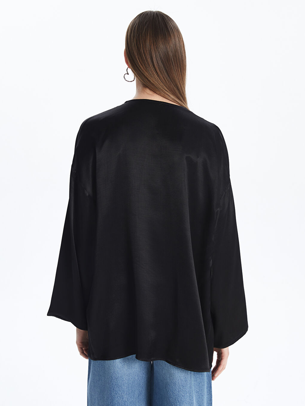 Woman BLACK Kimono -S5NG64Z8-CVL