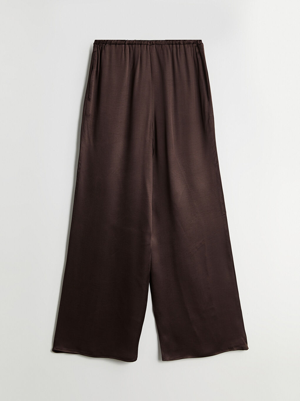 Elastic Waist Satin Women'S Pants -S5NG65Z8-CXL