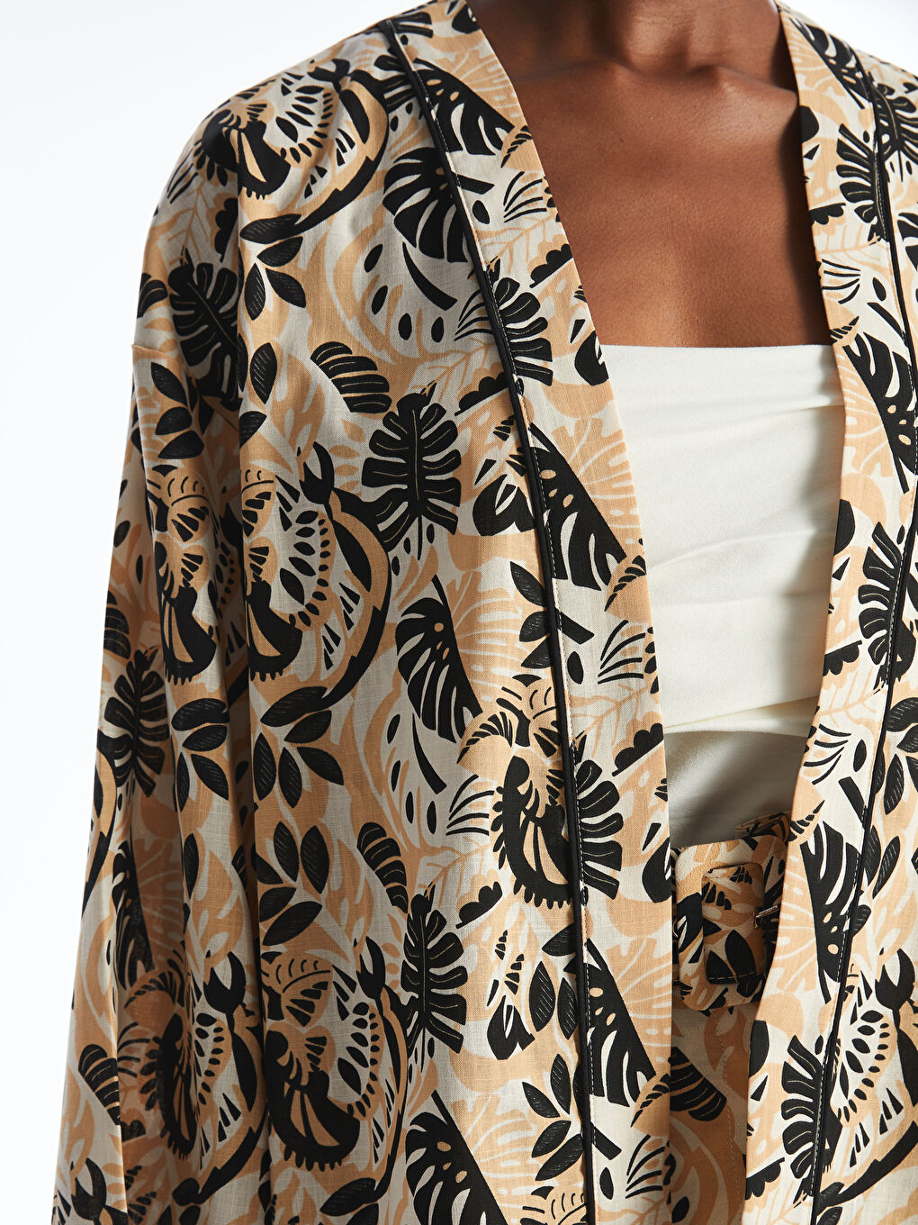 Woman BROWN Kimono -S5NG72Z8-LQY