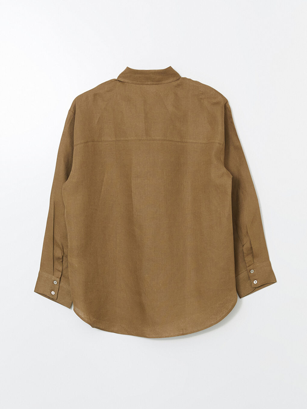 Oversize Linen Women's Shirt -S5NG83Z8-HCB