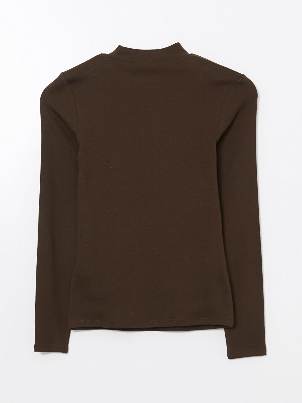 LCW Modest Kahverengi Dik Yaka Kadın Body - 5