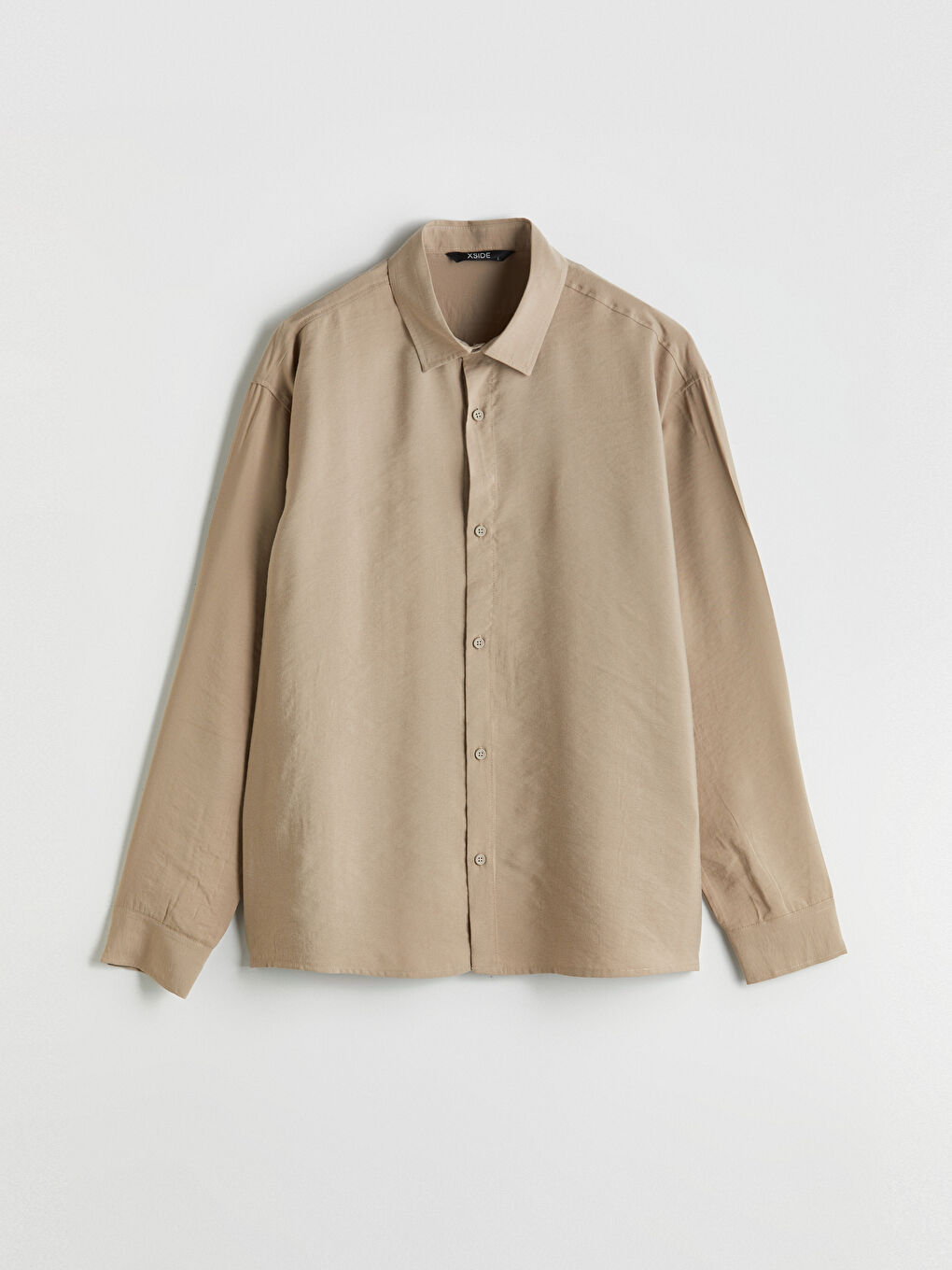 Kahverengi Regular Fit Kısa Kollu Erkek Gömlek-4