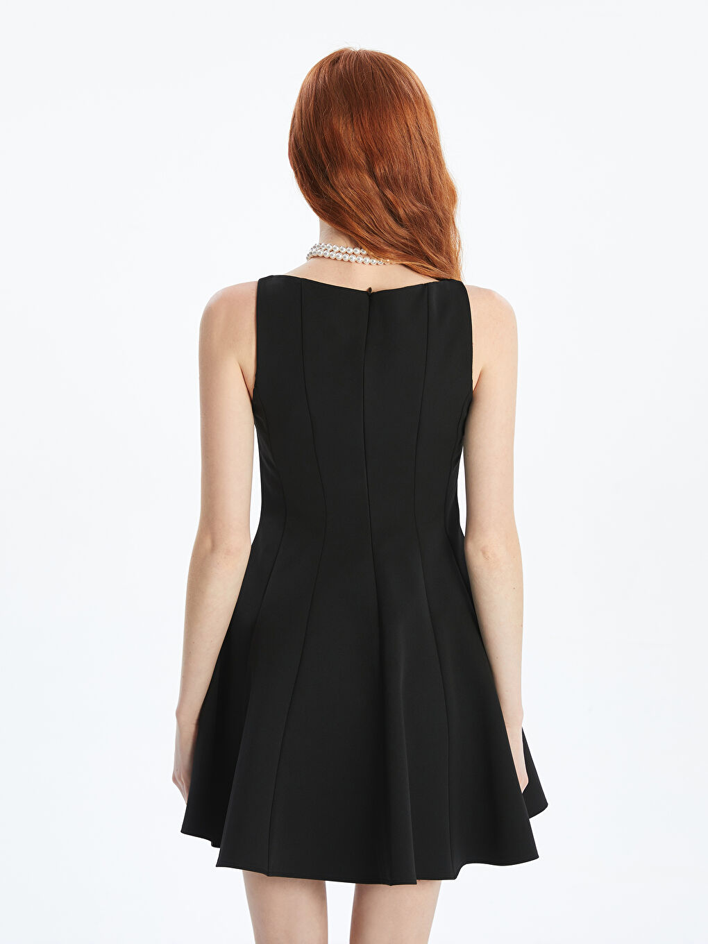 Slash Neck Mini Dress -S5NH23Z8-CVL