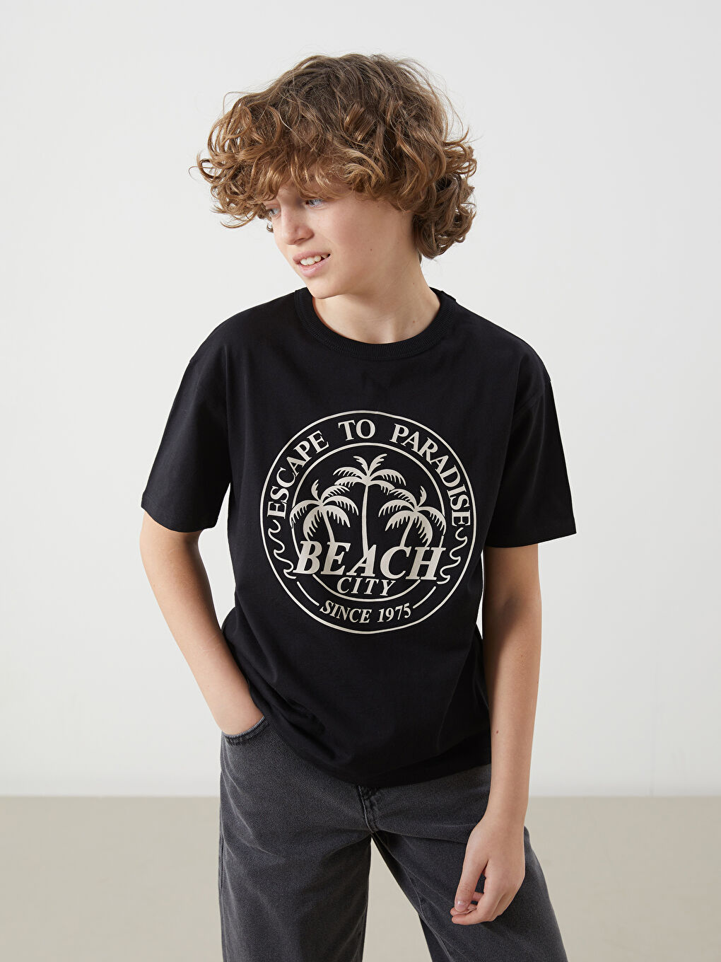 Crew Neck Boys' T-Shirt -S5NH24Z4-CVL