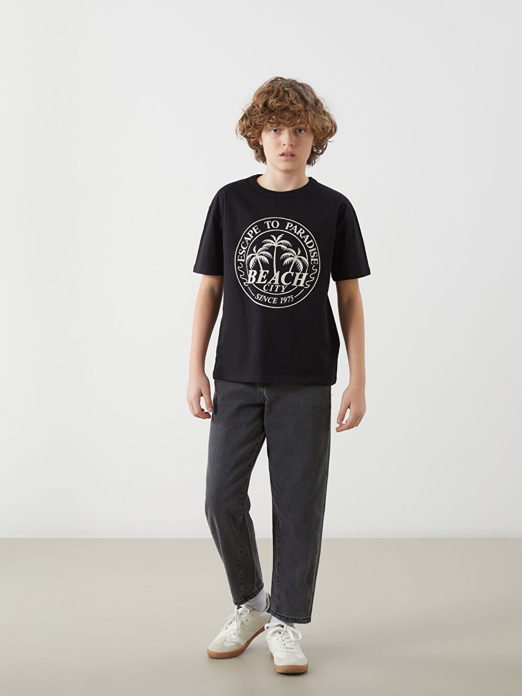 Crew Neck Boys' T-Shirt -S5NH24Z4-CVL