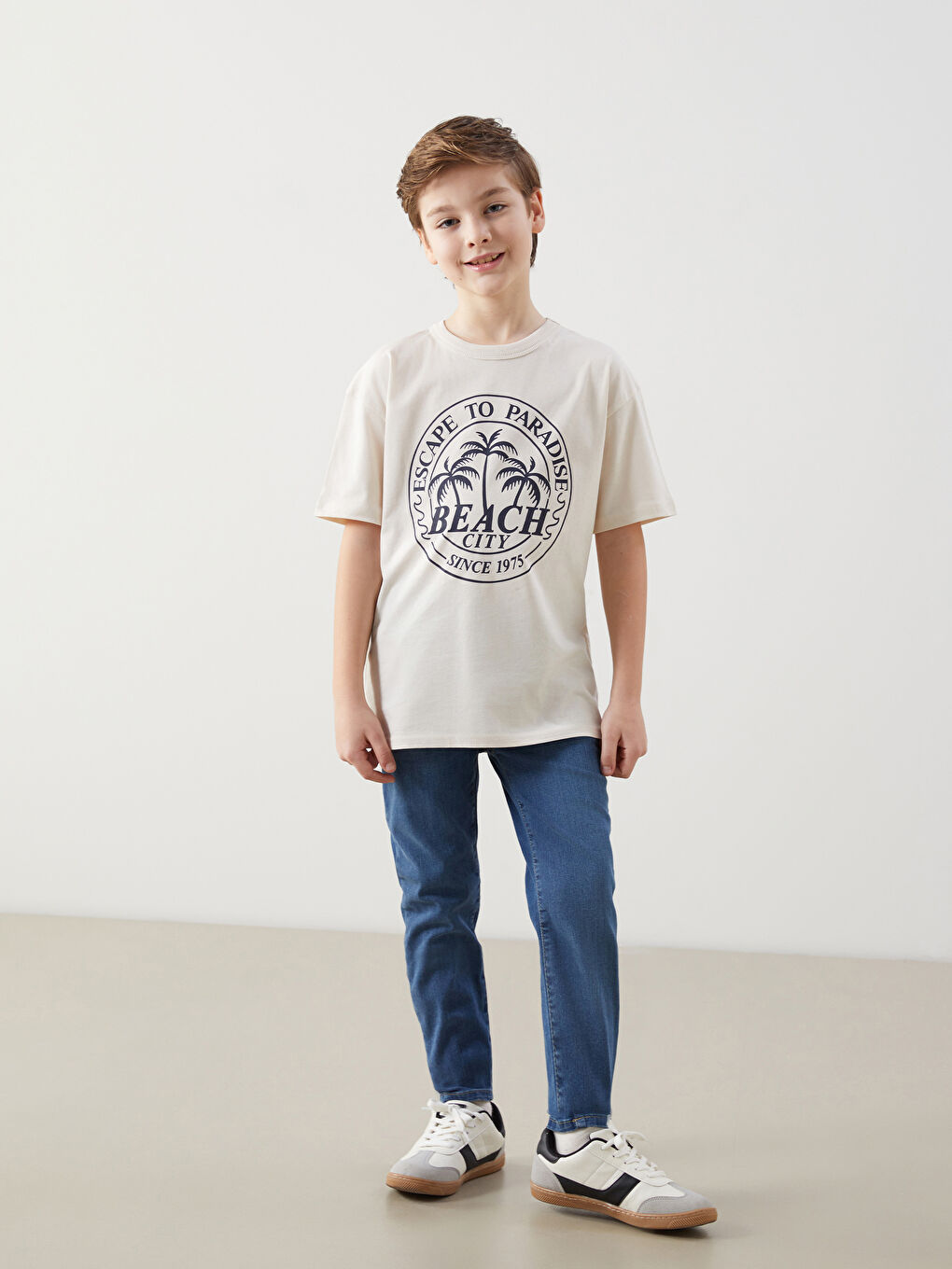 Crew Neck Boys' T-Shirt -S5NH24Z4-FT0
