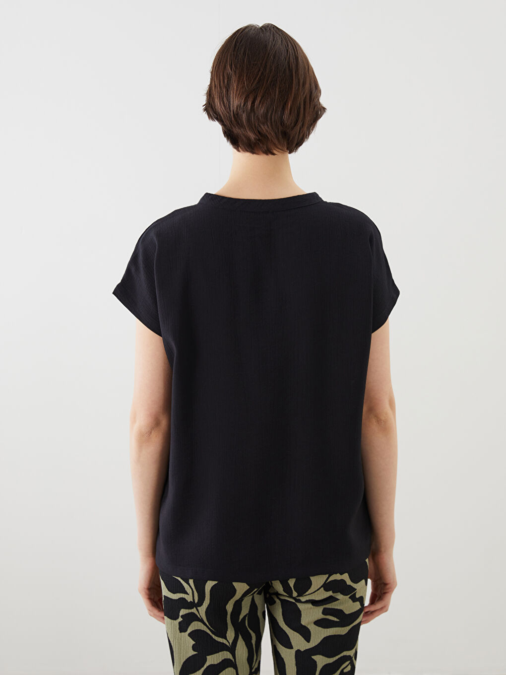 Woman BLACK Blouse -S5NH43Z8-CVL