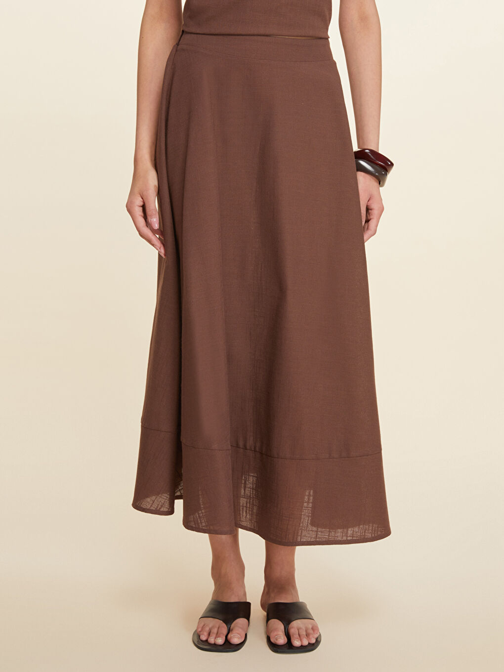 Elasticated Waist Loose Fit Skirt -S5NH47Z8-R3C