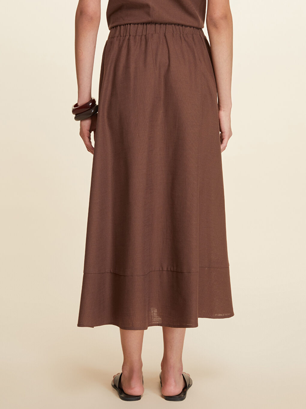 Elasticated Waist Loose Fit Skirt -S5NH47Z8-R3C