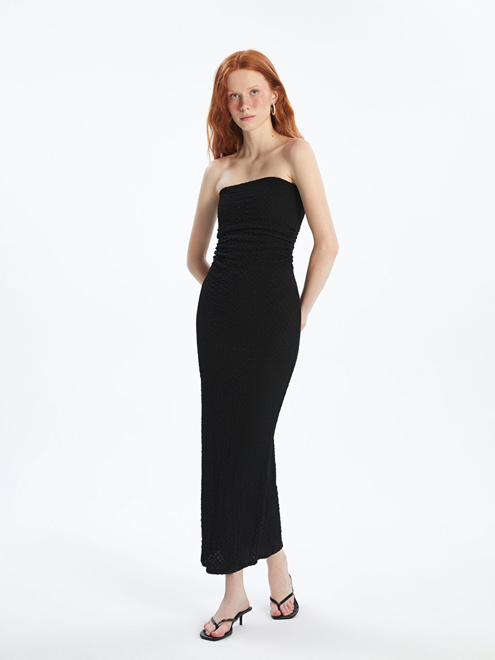 Strapless Textured Dress -S5NH51Z8-CVL