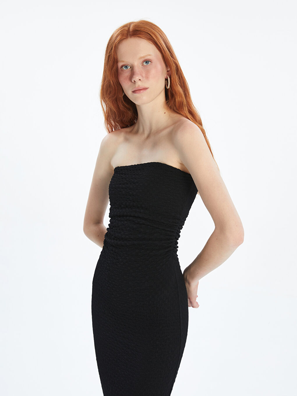 Strapless Textured Dress -S5NH51Z8-CVL