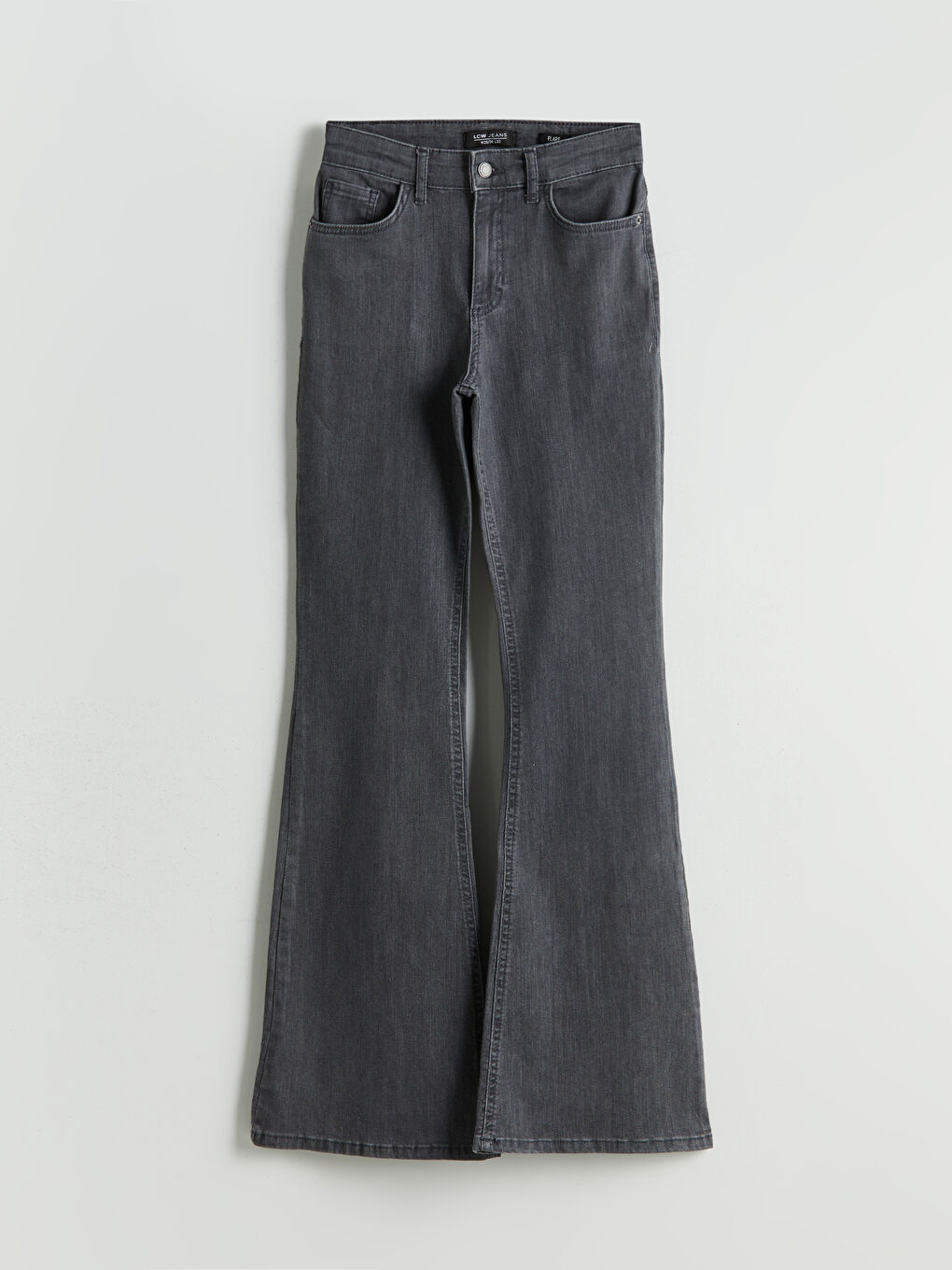 LCW Jeans Gri Flare Kadın Jean Pantolon - 4