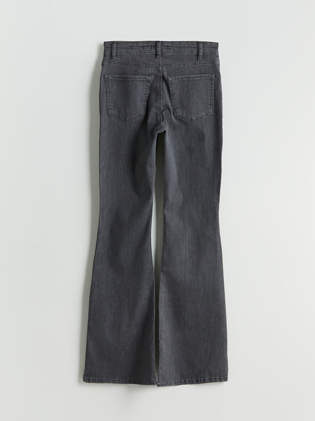 LCW Jeans Gri Flare Kadın Jean Pantolon - 5
