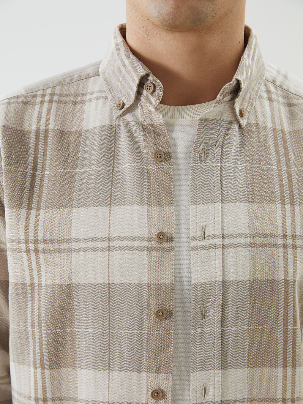 Regular Fit Long Sleeve Plaid Men's Lumberjack Shirt -S5NH57Z8-LKQ
