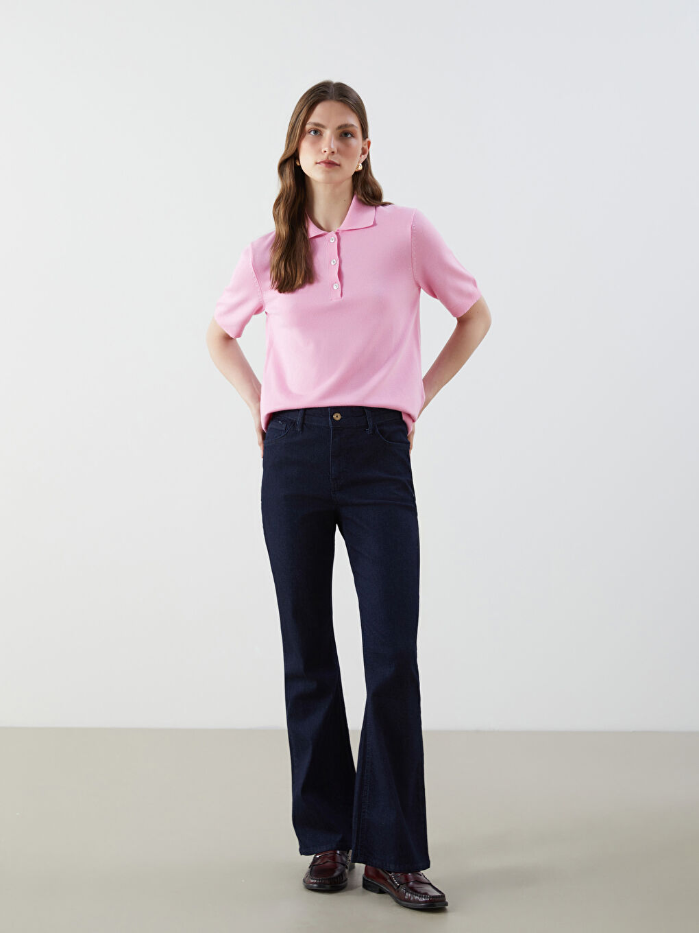 LCW Jeans Indigo Mars Flare Kadın Jean Pantolon