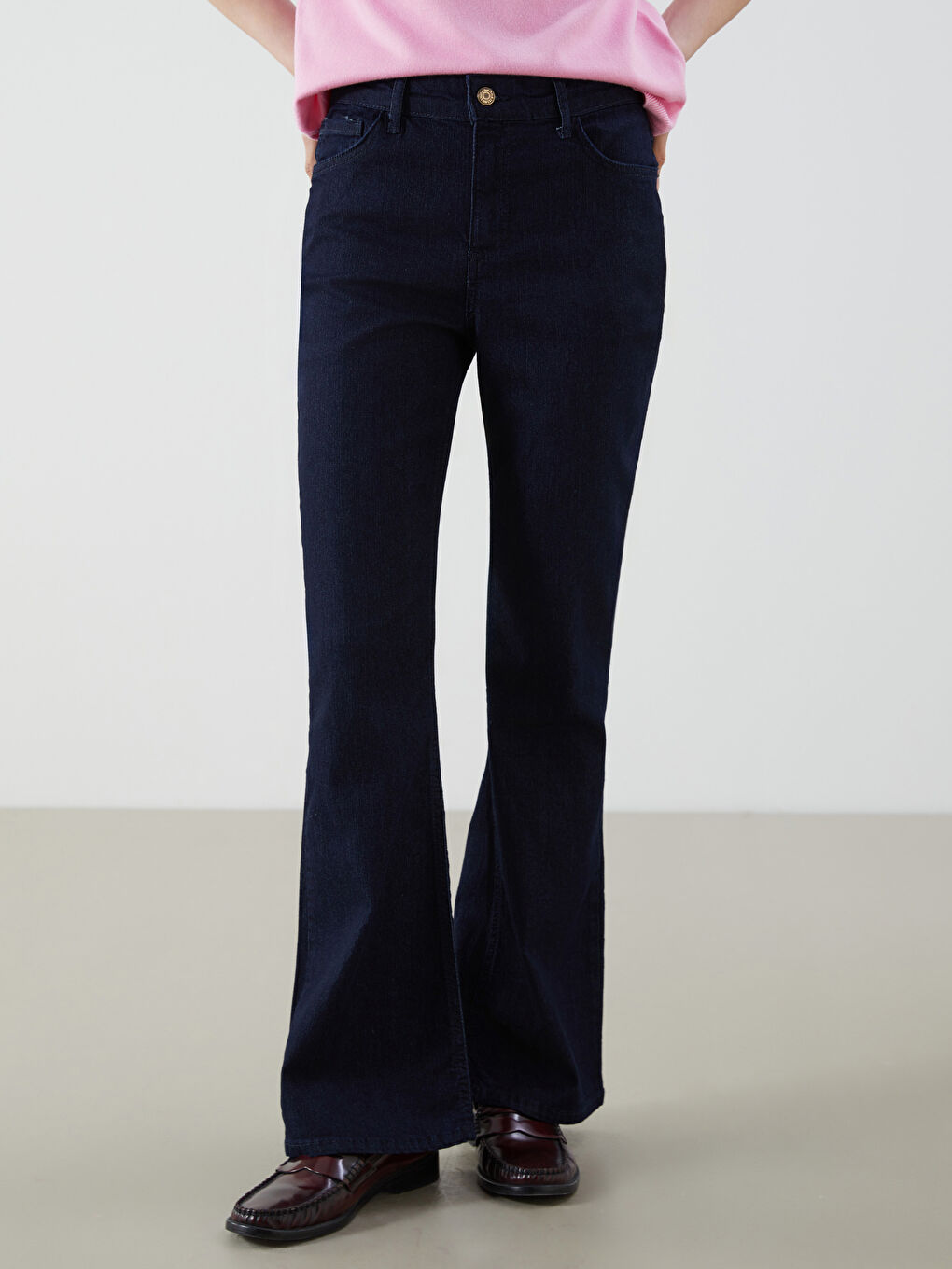 LCW Jeans Indigo Mars Flare Kadın Jean Pantolon - 1