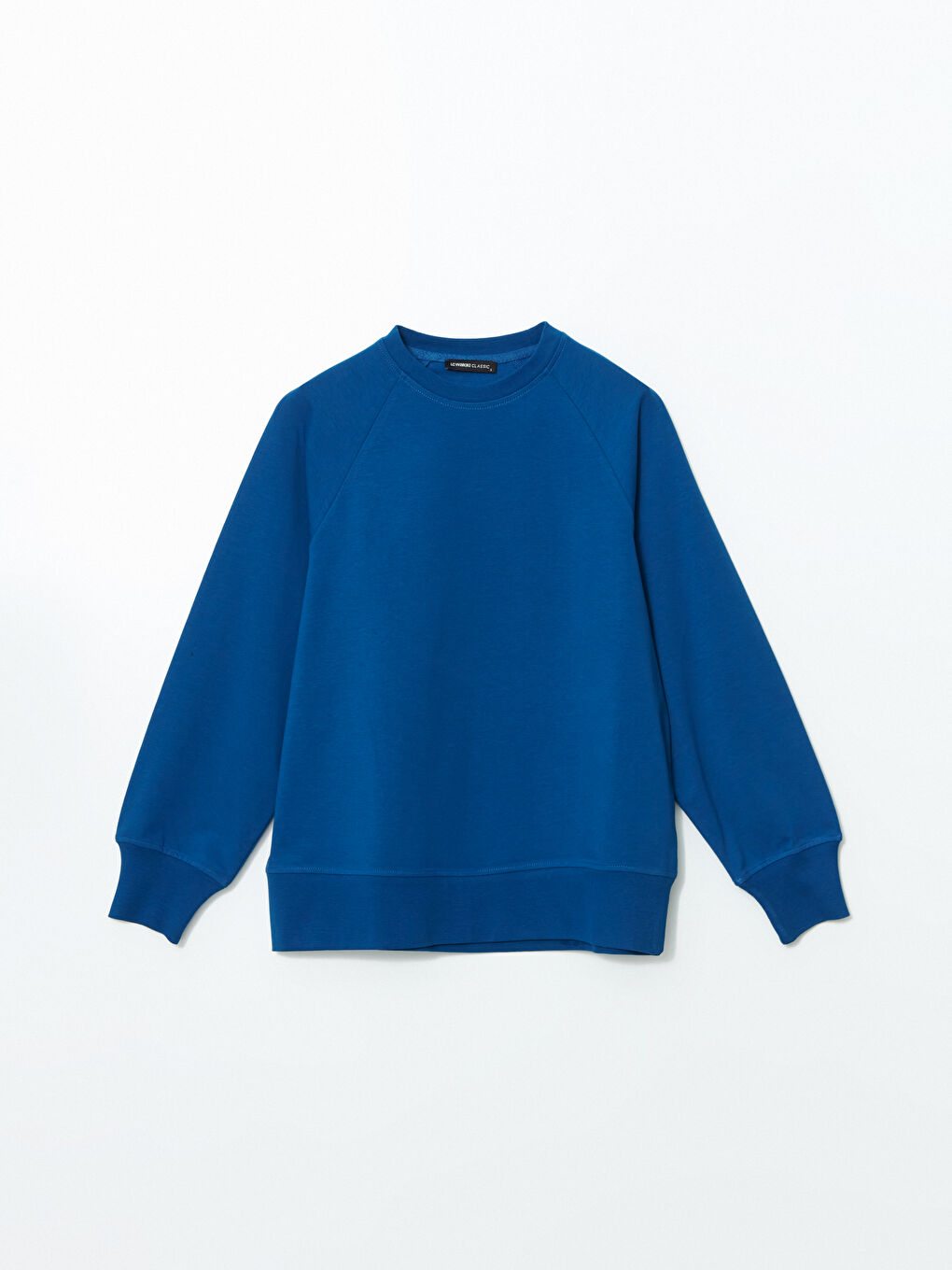 Mavi Bisiklet Yaka Oversize Kadın Sweatshirt-4