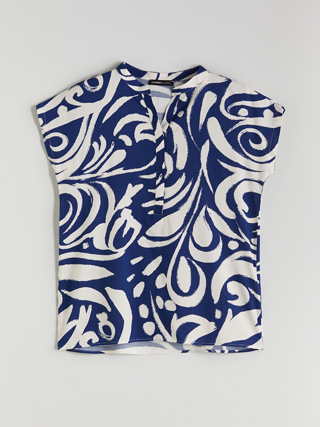 Notch Neck Floral Blouse -S5NI04Z8-LQQ