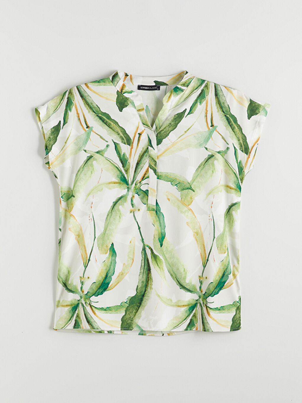 Notch Neck Floral Blouse -S5NI04Z8-LRR