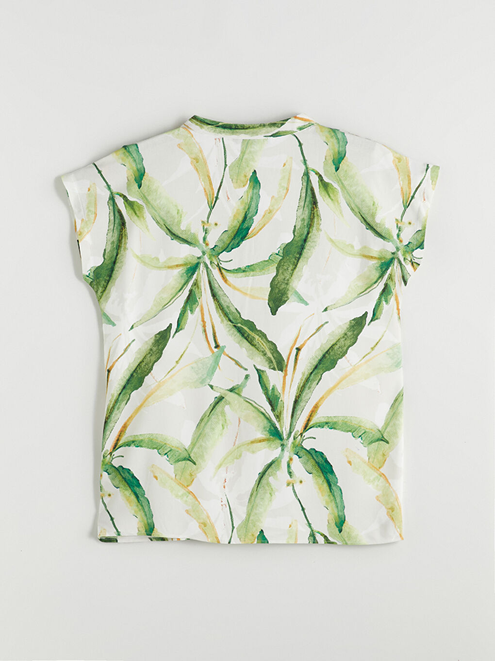 Notch Neck Floral Blouse -S5NI04Z8-LRR