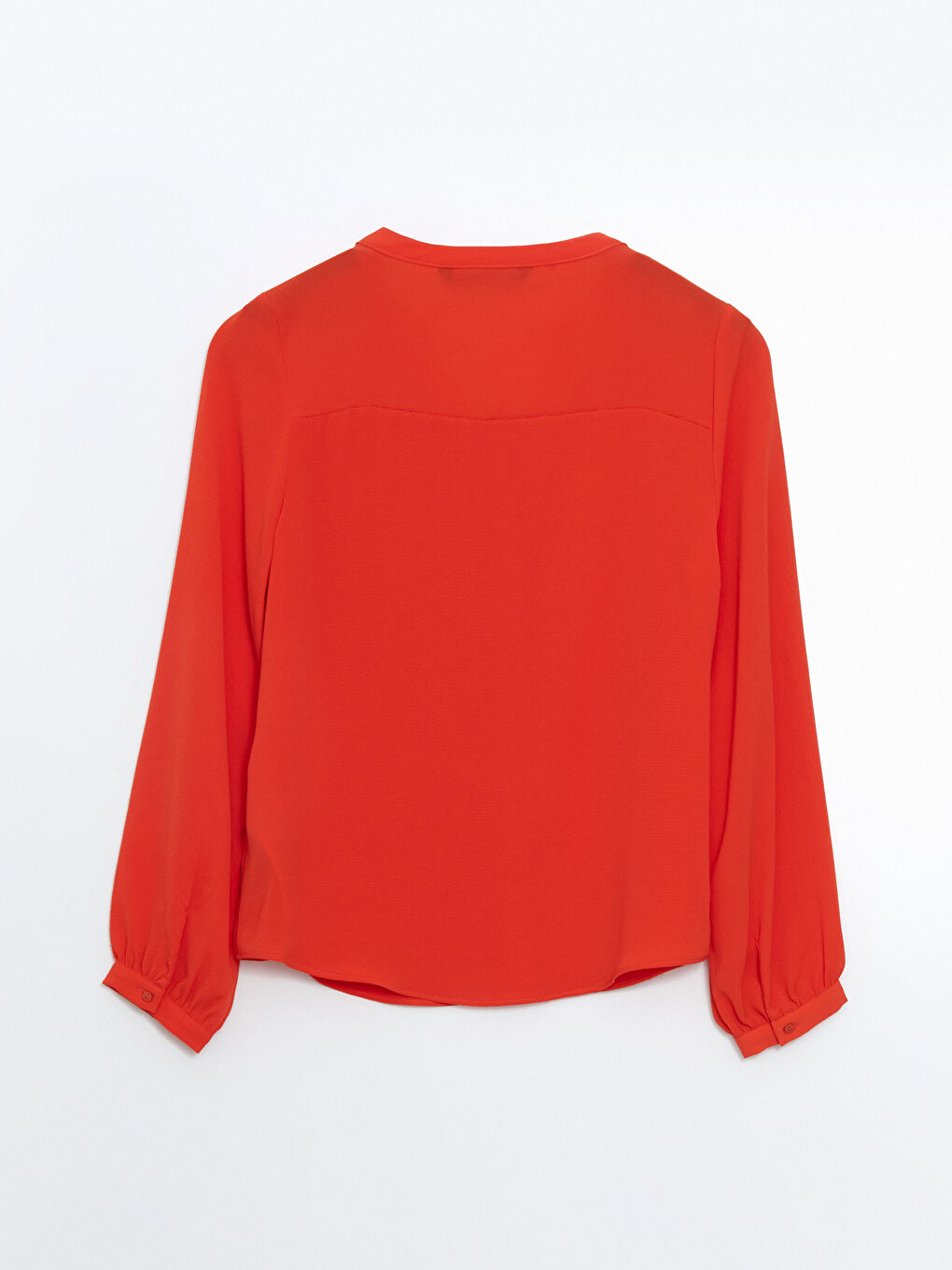LCWAIKIKI Classic Turuncu Kaçık Yaka Oversize Kadın Bluz - 5