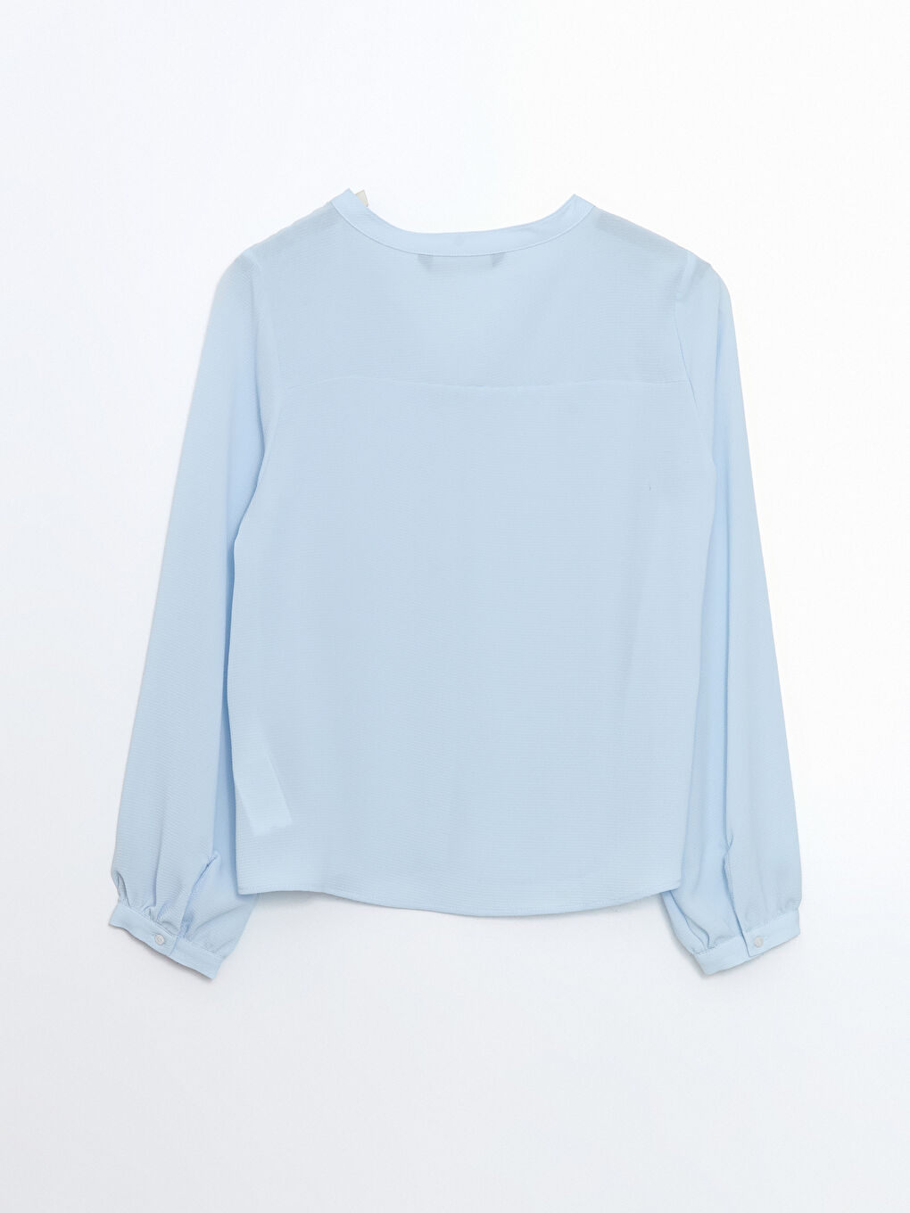 Mavi Kaçık Yaka Oversize Kadın Bluz-5