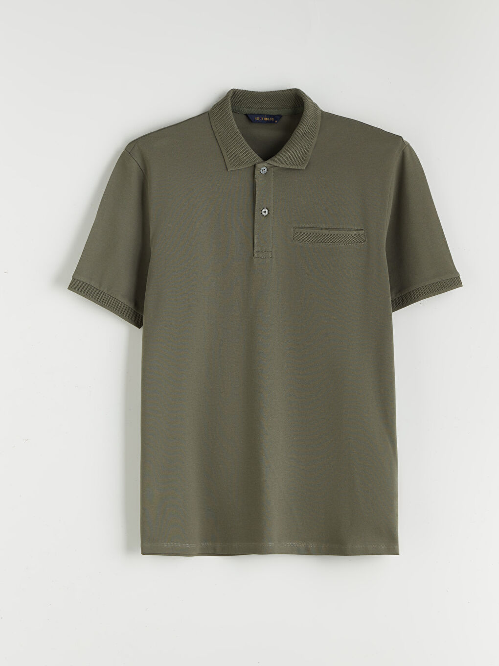 Haki Polo Yaka Pike Erkek Tişört-4