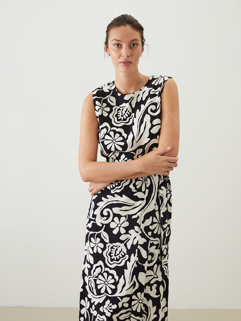 LCWAIKIKI Classic Woman BLACK Dress -S5NI35Z8-LQJ